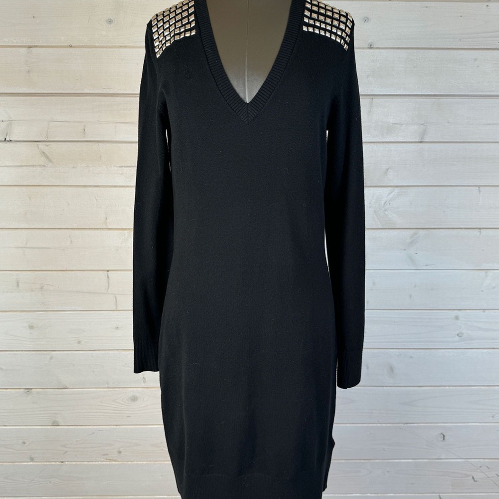 Michael Kors Black Dress with Metallic Accents